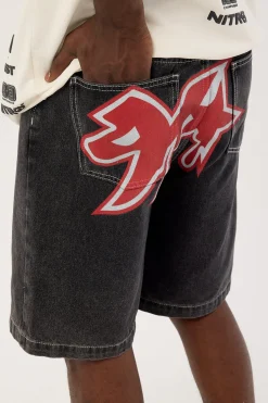 91 Star Bull Denim 91 Short Washed Black