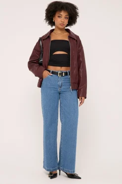95 Wide Jean Eva Blue Organic
