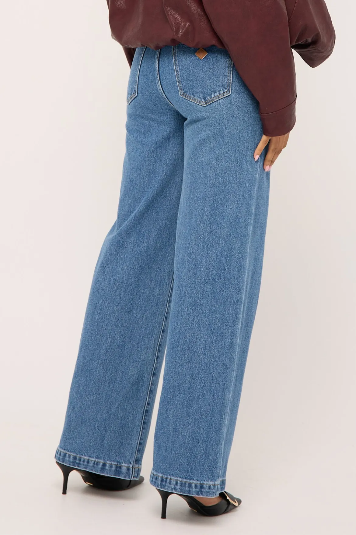 95 Wide Jean Eva Blue Organic