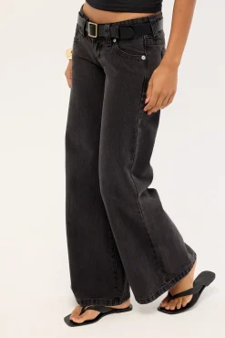 00 Wide Low Rise Jean Heidi RCY Black