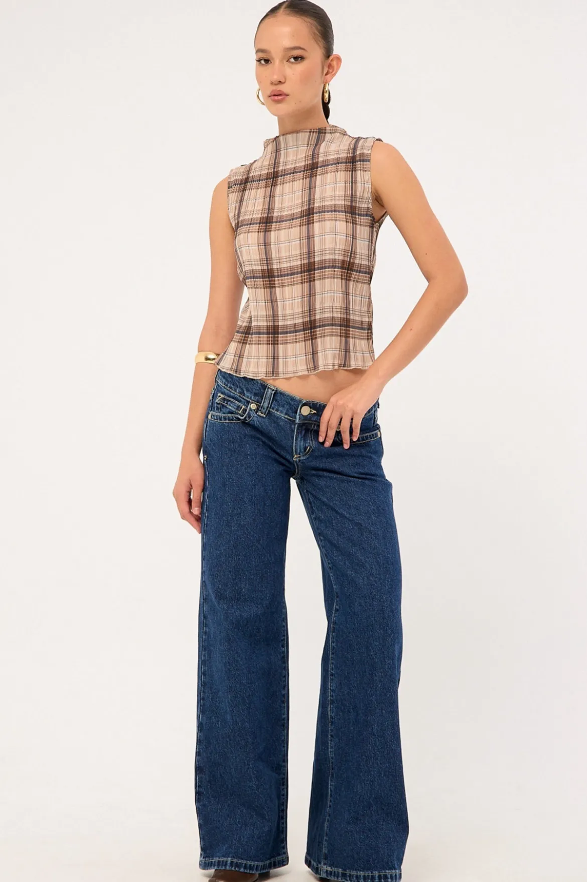 00 Wide Low Rise Jean Tara Indigo