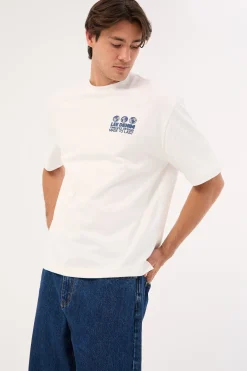 3 Worlds Box Cutter Tee White