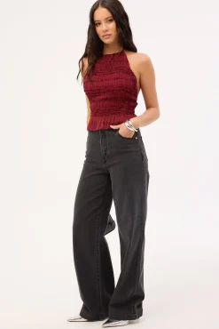 A 94 High & Wide Jean Charo Black