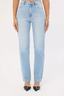 A 94 High Straight Jean Gia Blue Organic