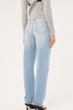 A 94 High Straight Petite Jean Gia Organic Blue