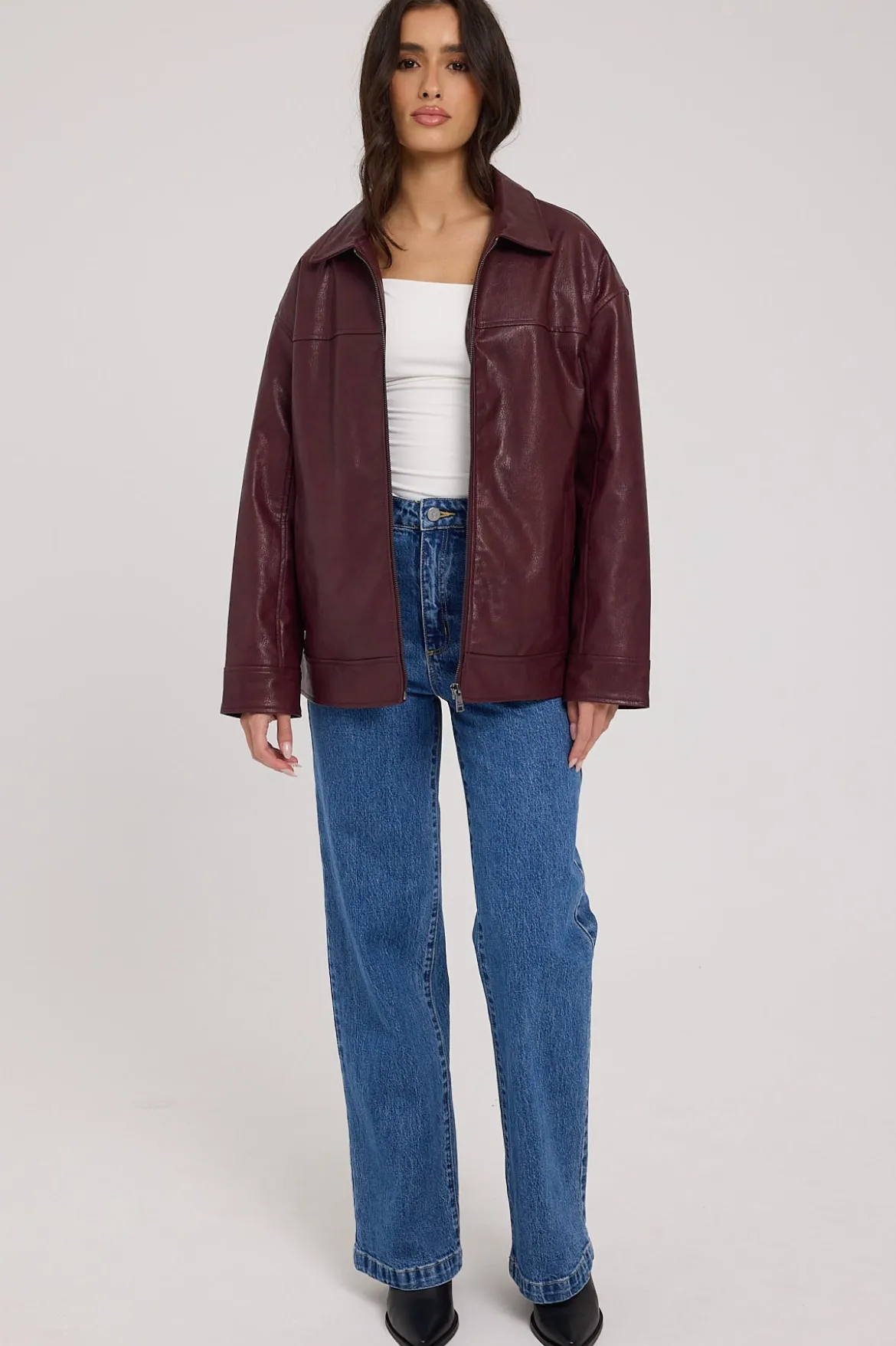 A 94 High Waisted Wide Jean Chantell Organic Blue