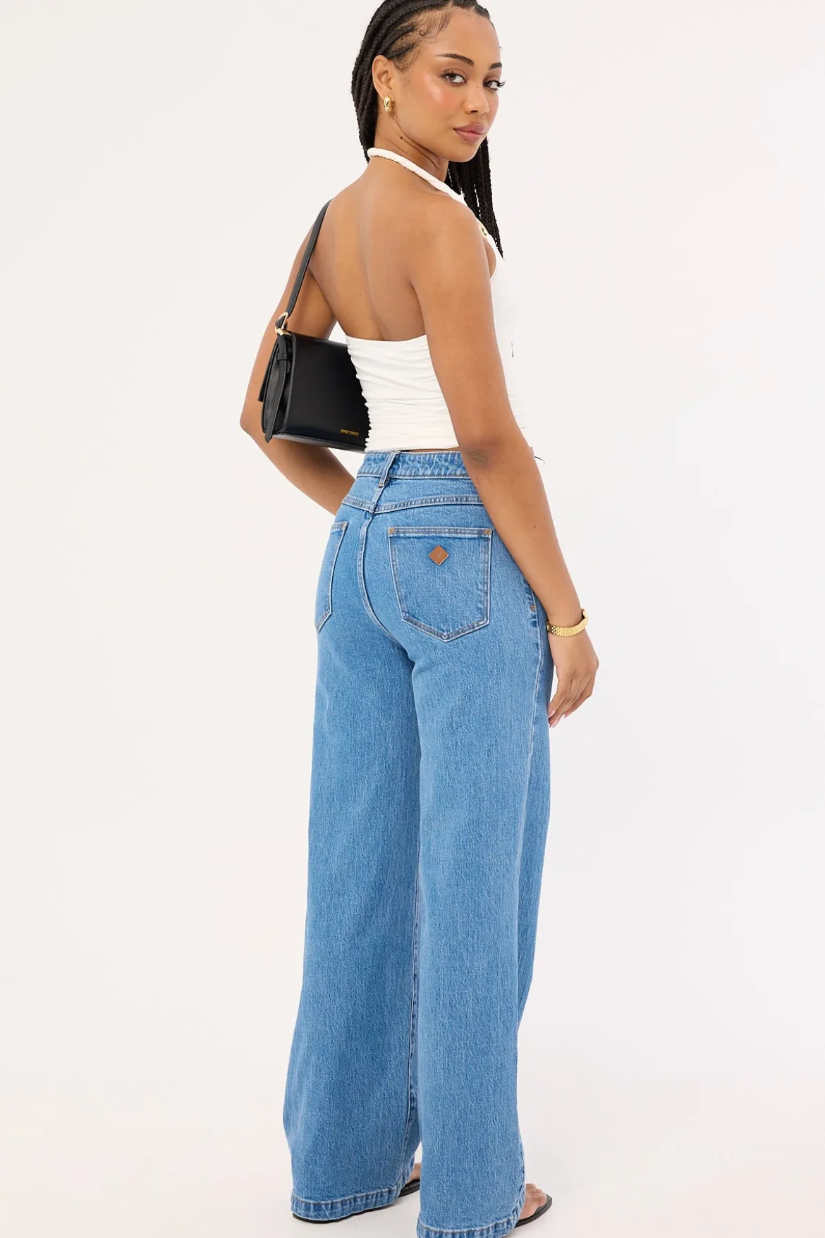 A 94 High Waisted Wide Jean Debbie