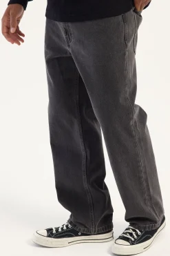 A5 Baggy Crop Jean Bazza Washed Black