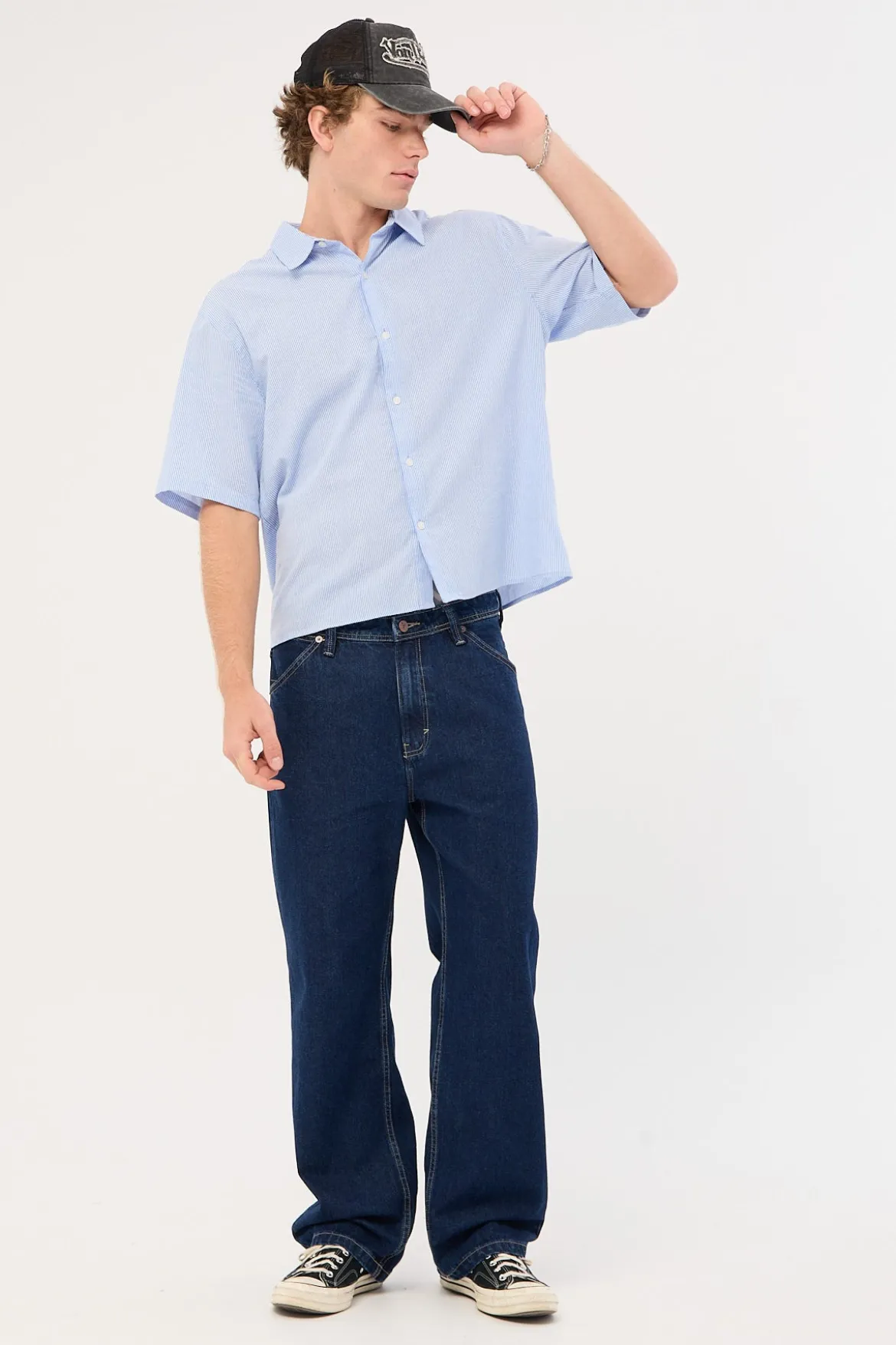 A5 Baggy Jean Ralph Patch Indigo