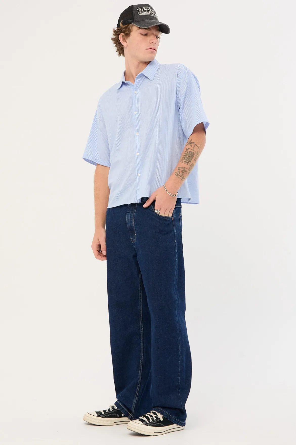 A5 Baggy Jean Ralph Patch Indigo