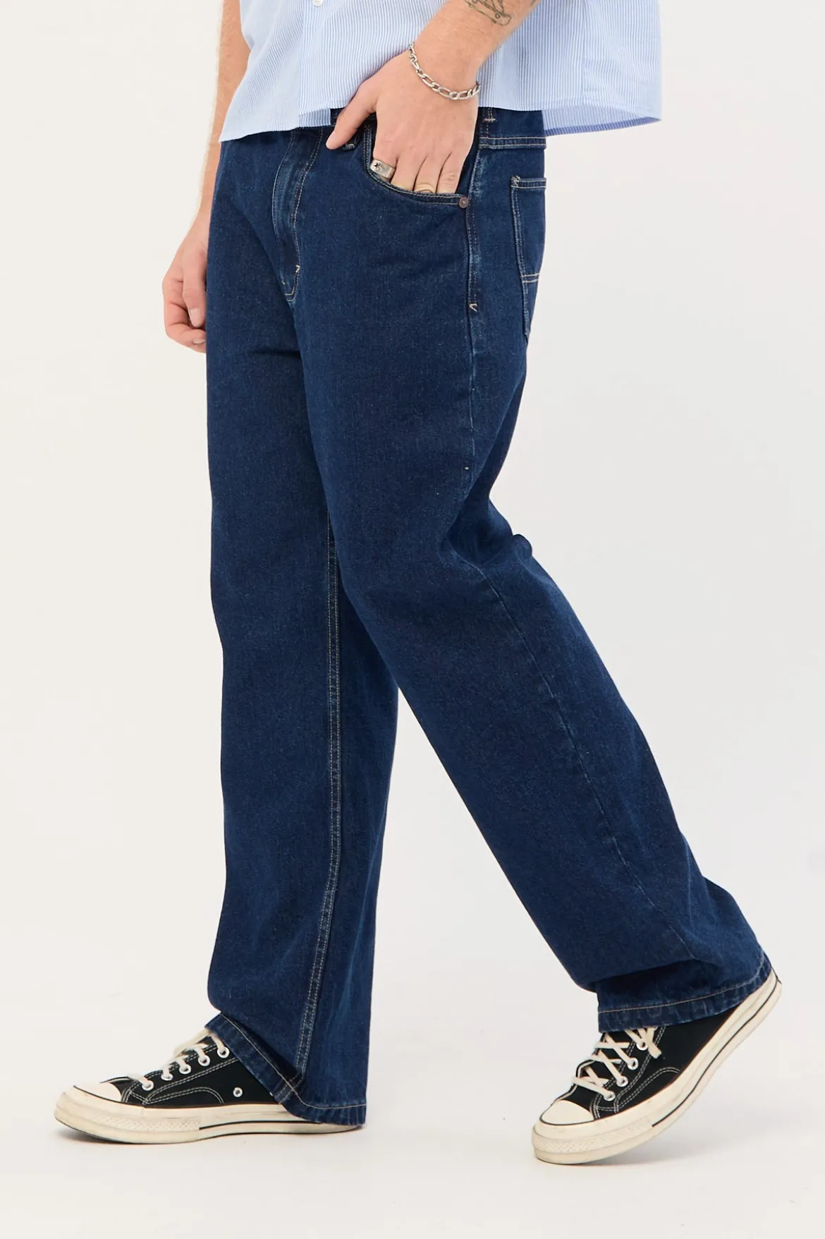 A5 Baggy Jean Ralph Patch Indigo