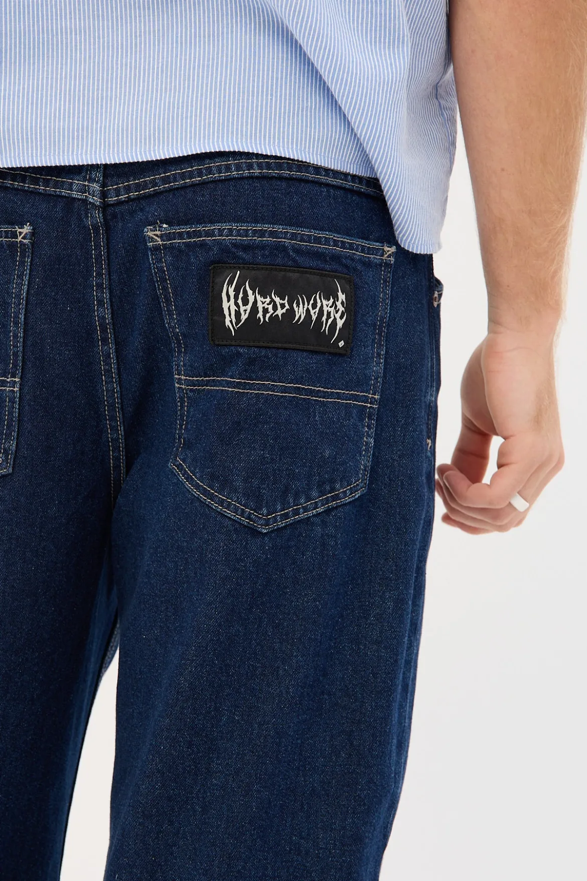 A5 Baggy Jean Ralph Patch Indigo