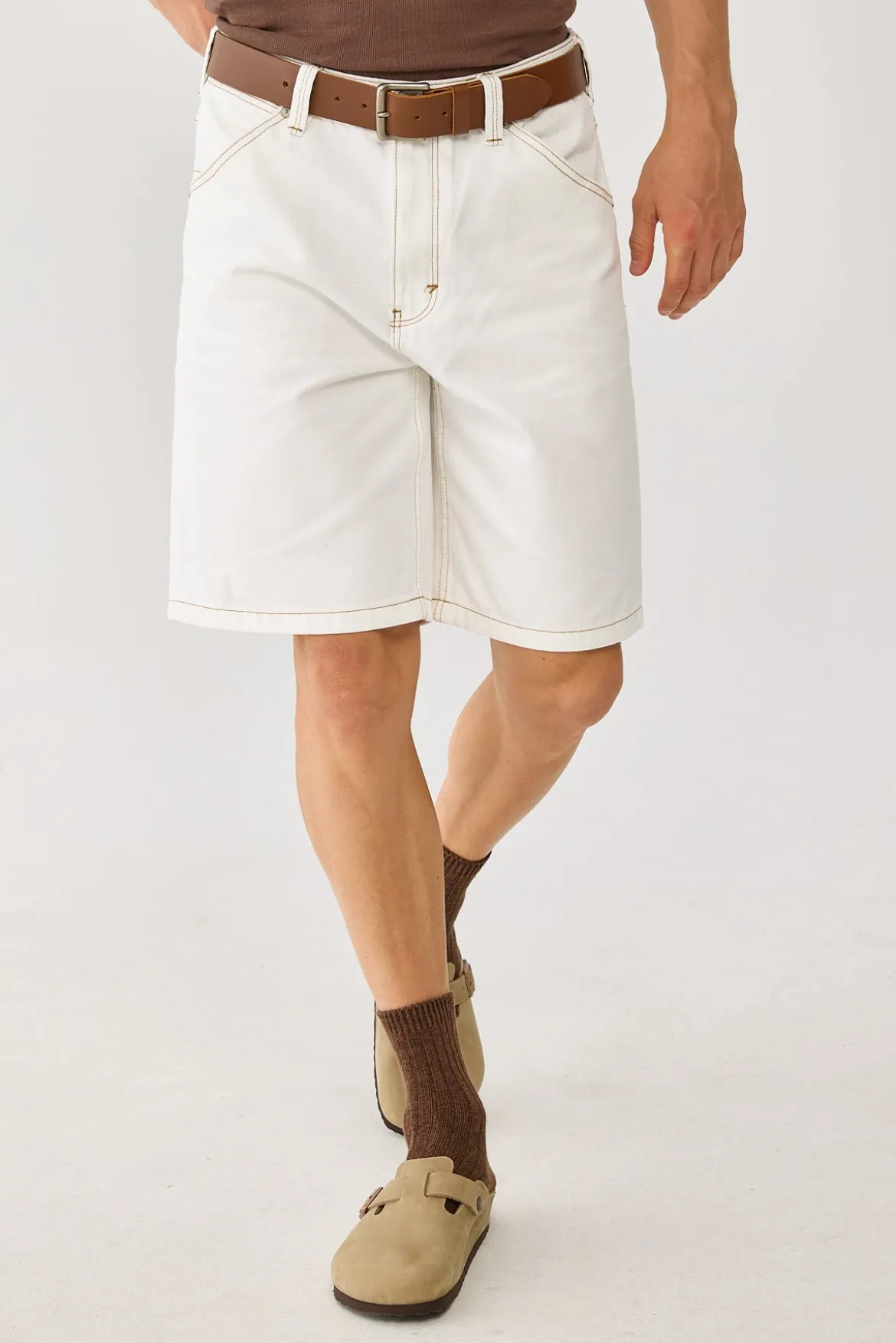 A5 Baggy Short Guy Ghost White