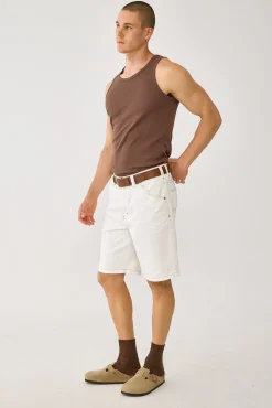 A5 Baggy Short Guy Ghost White