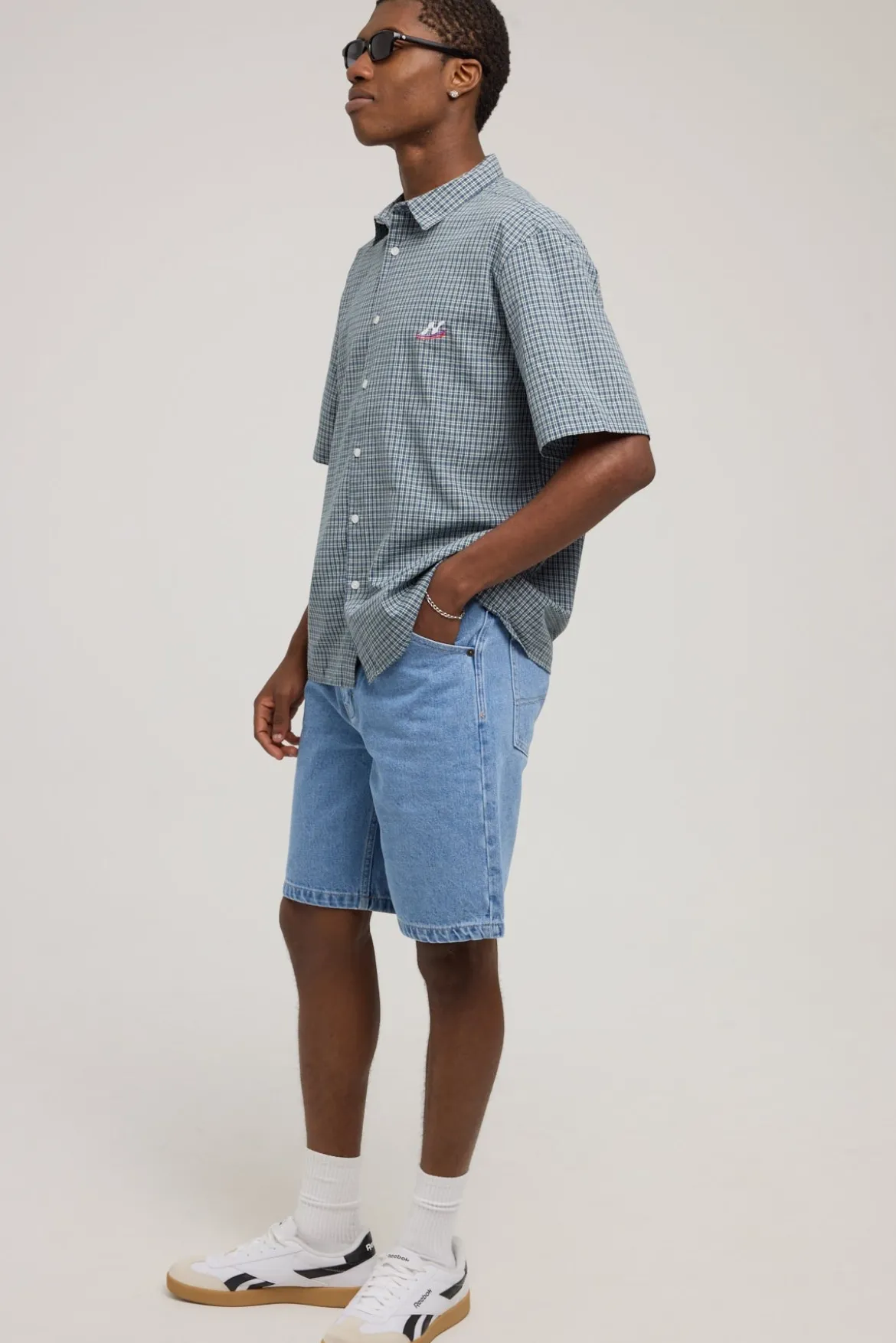A5 Baggy Short Larry Mid Blue