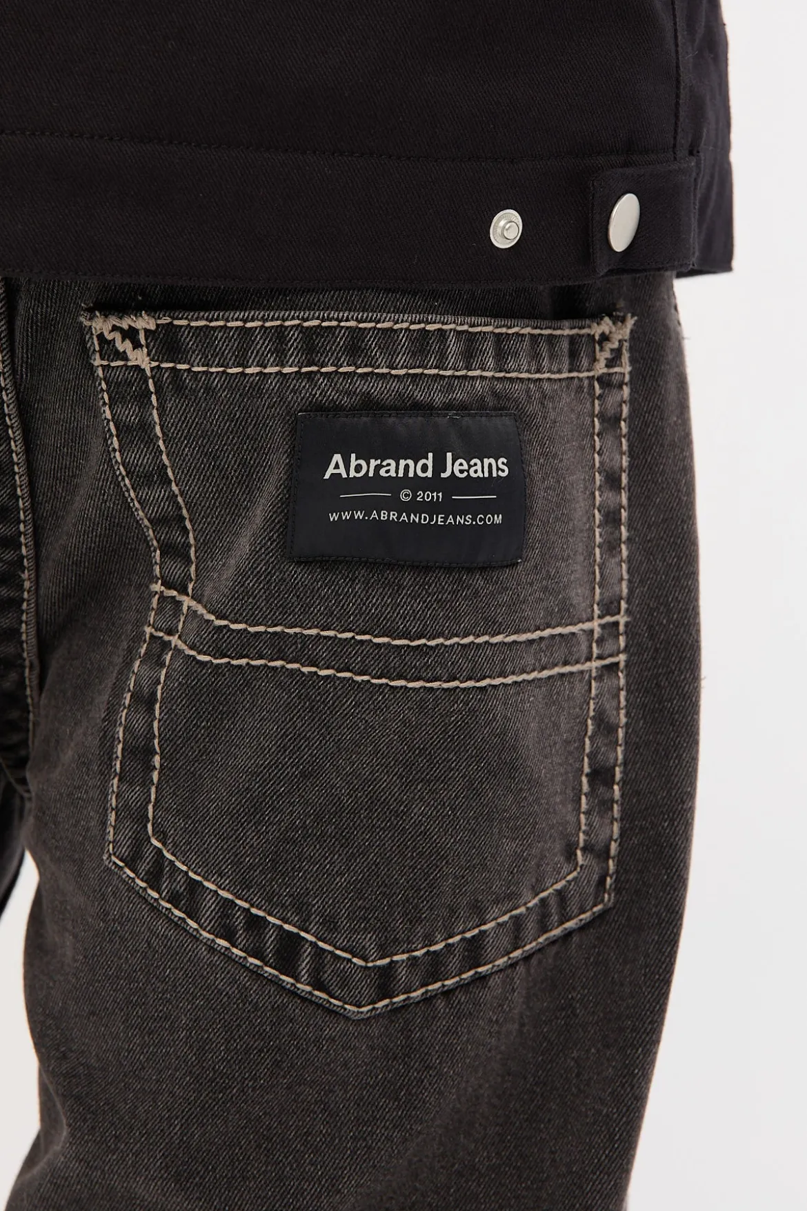 A5 Big Stitch Jean Frank Washed Black