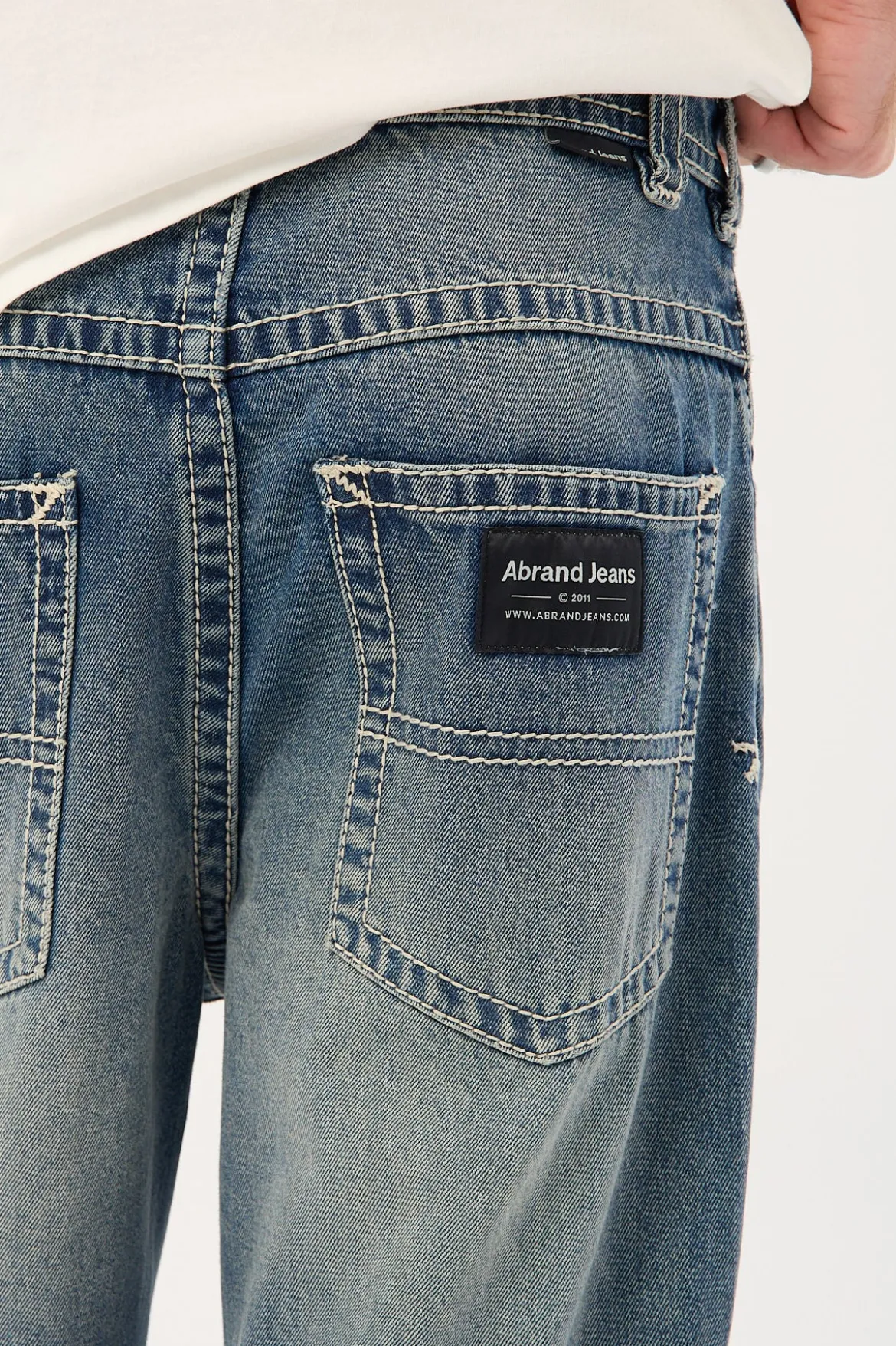 A6 Big Stitch Jean Max Mid Vintage Indigo