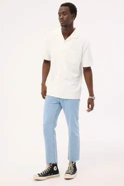 A Chopped Straight Jean Walkman Blue