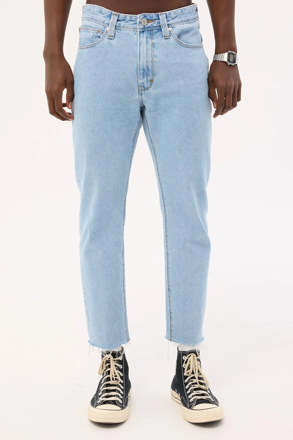 A Chopped Straight Jean Walkman Blue