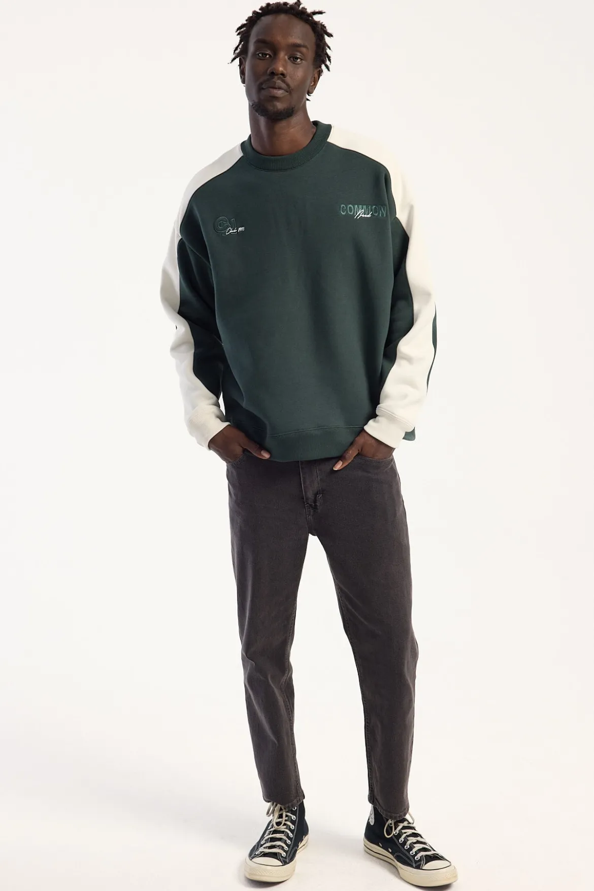 A3 Crop Jean Bazza Washed Black