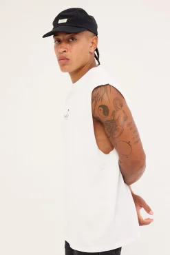 A Haven For The Restless Merch Fit Muscle Tee Merch White