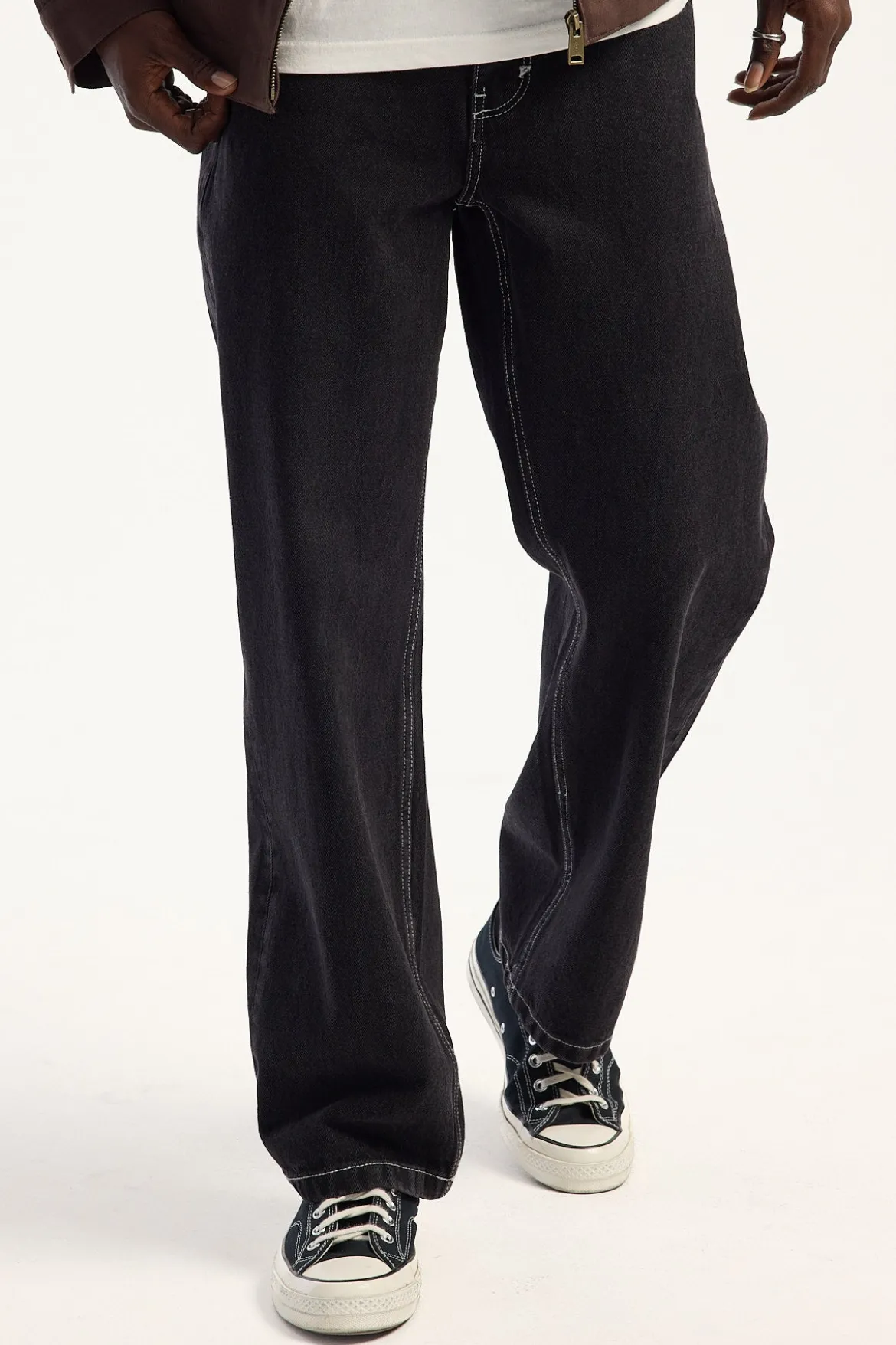 A5 Lance Baggy Jean Washed Black