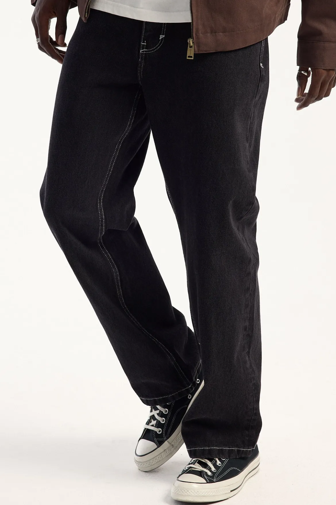 A5 Lance Baggy Jean Washed Black