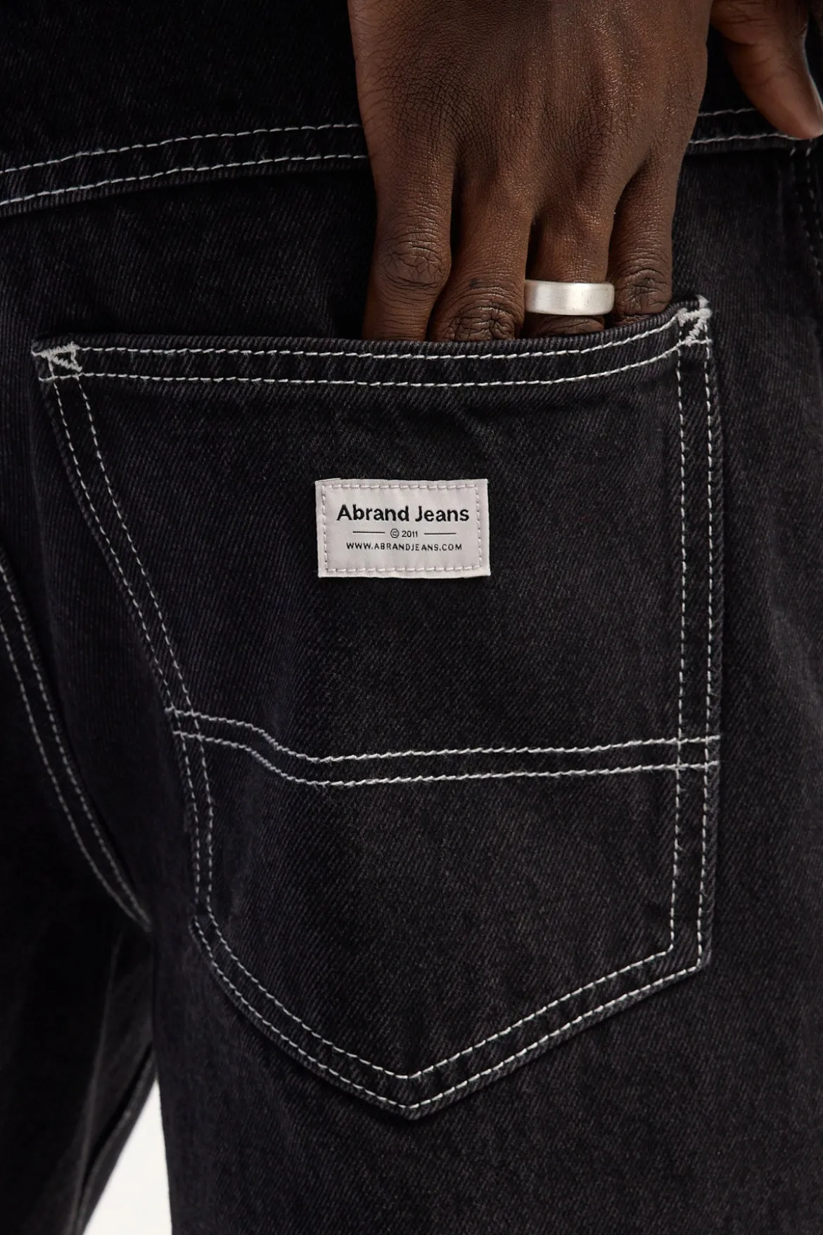 A5 Lance Baggy Jean Washed Black