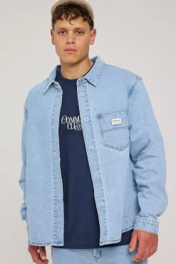 A5 Shacket John Bleach Blue
