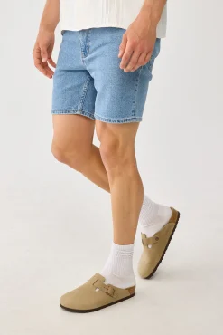 A2 Slim Short Simon Bleached Vintage Indigo