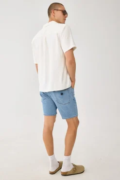 A2 Slim Short Simon Bleached Vintage Indigo