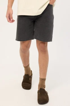 A3 Straight Short Bazza Washed Black