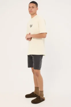 A3 Straight Short Bazza Washed Black