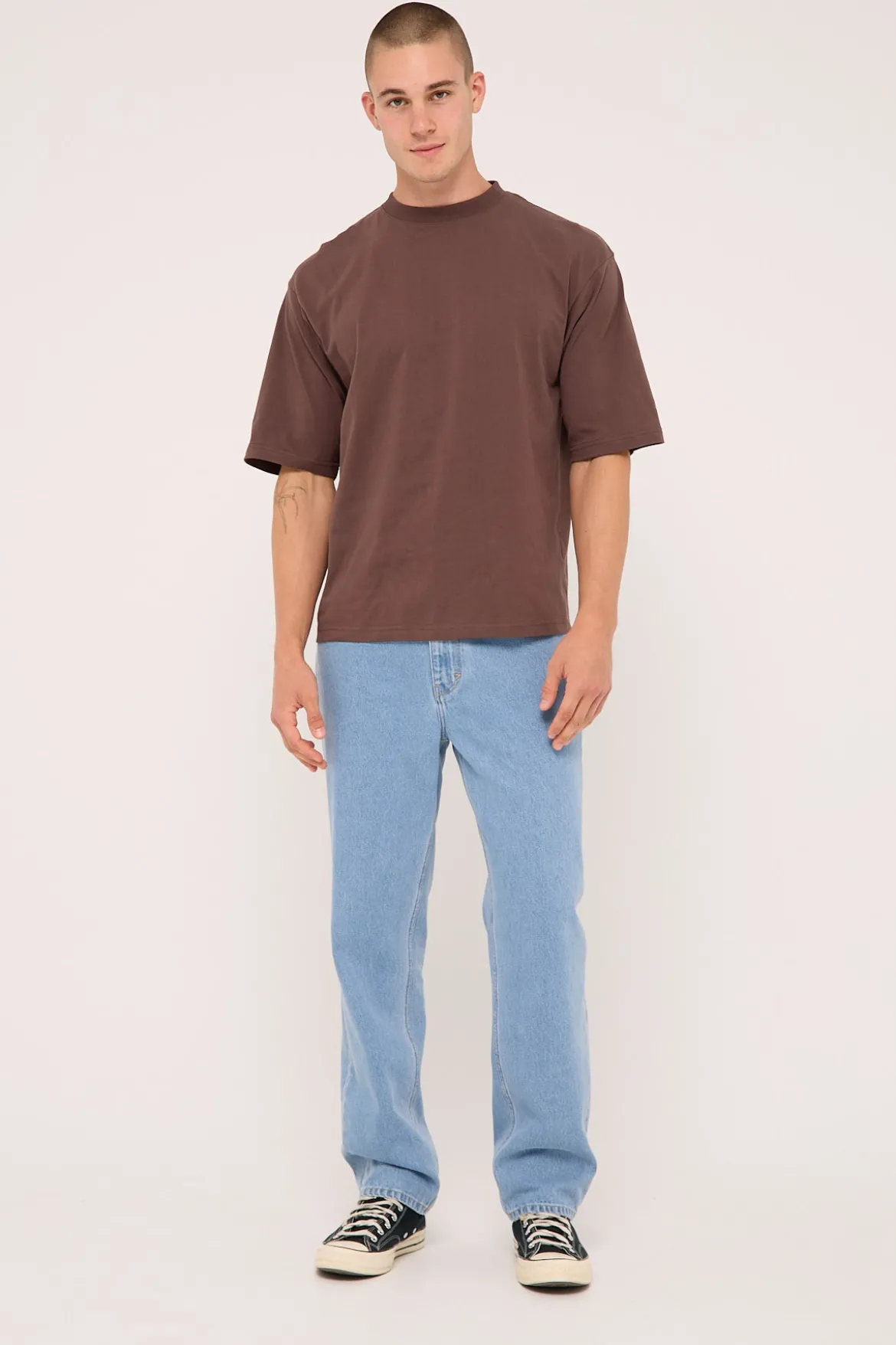 A4 Taper Derek Jean Bleached Vintage Indigo