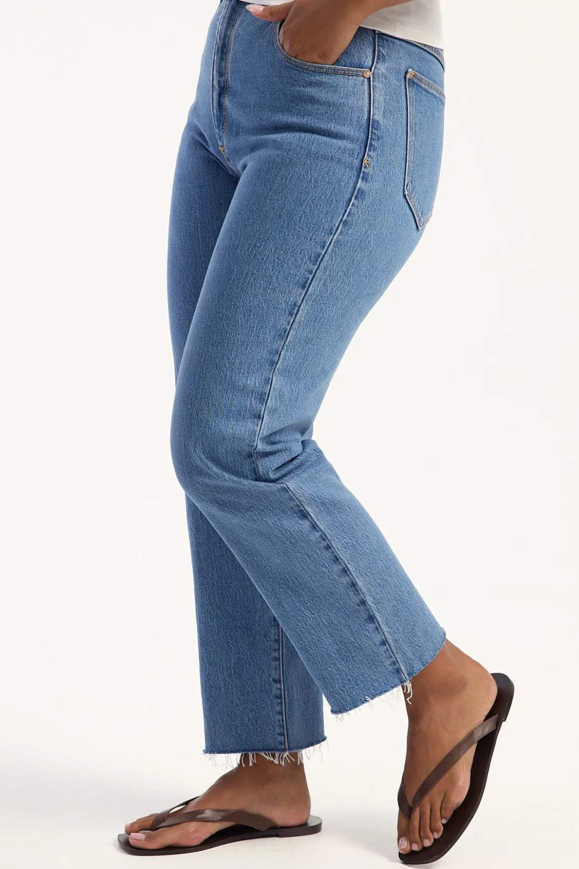 A Venice Straight High Rise Jean Denise Blue