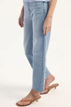 A Venice Straight High Waisted Jean Jessie Blue
