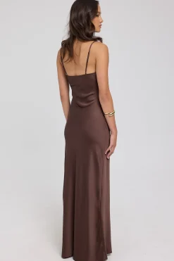 About A Girl Maxi Dress Chocolate