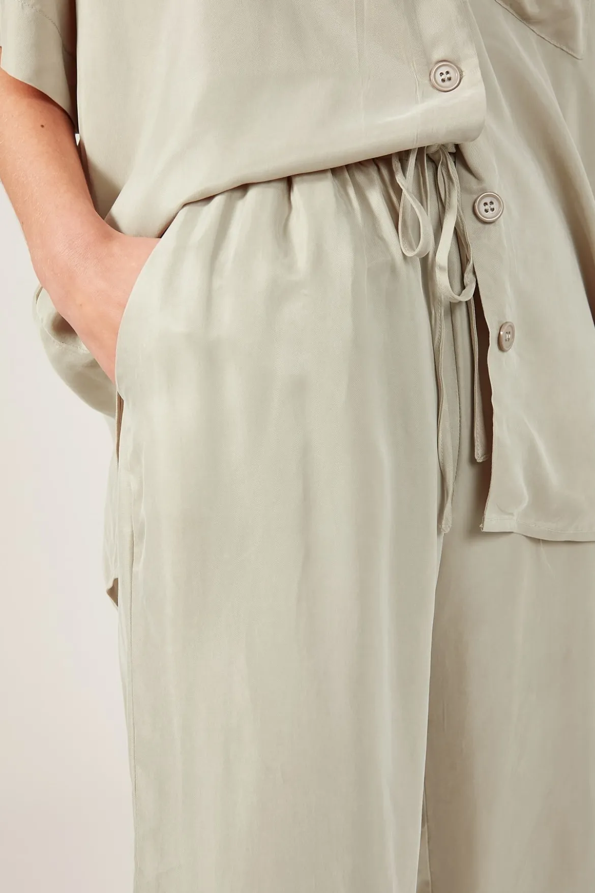 Ace Cupro Pant SLATE