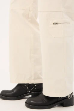Aesha Low Rise Cargo Pant Stone