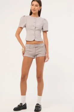 Afterglow Mini Short Grey