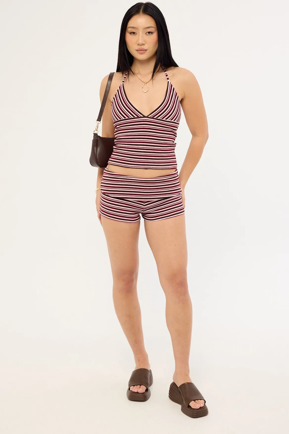 Aida Stripe Micro Short Multi Stripe