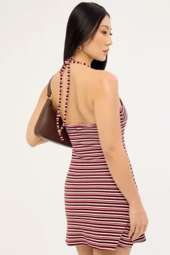 Aida Stripe Mini Dress Pink Stripe