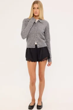 Aino Lace Shorts Black