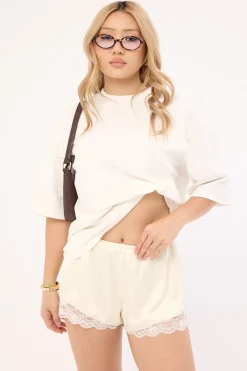 Aino Lace Shorts Cream