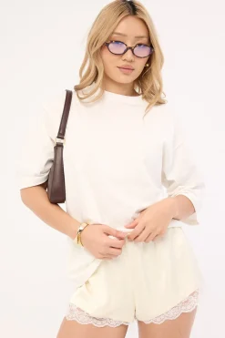 Aino Lace Shorts Cream