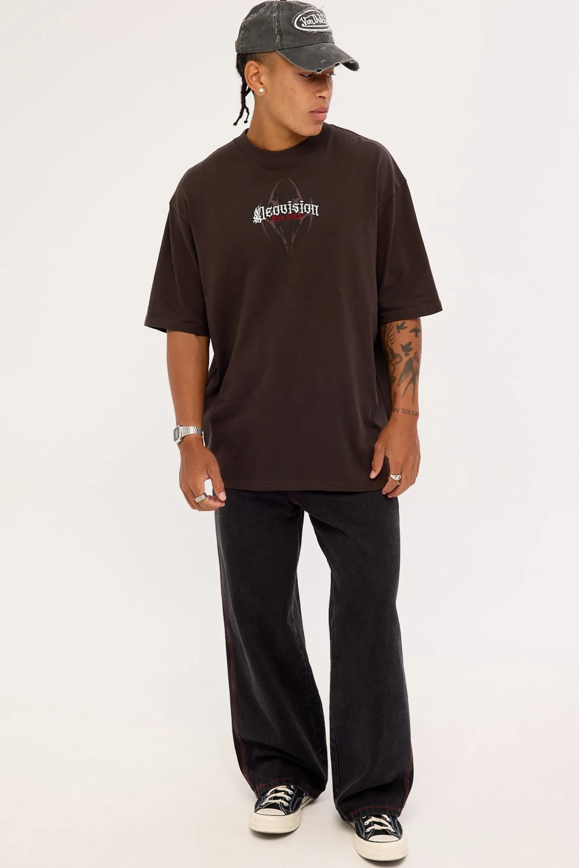 Akuma Oversize Super Heavy Tee Coffee Brown