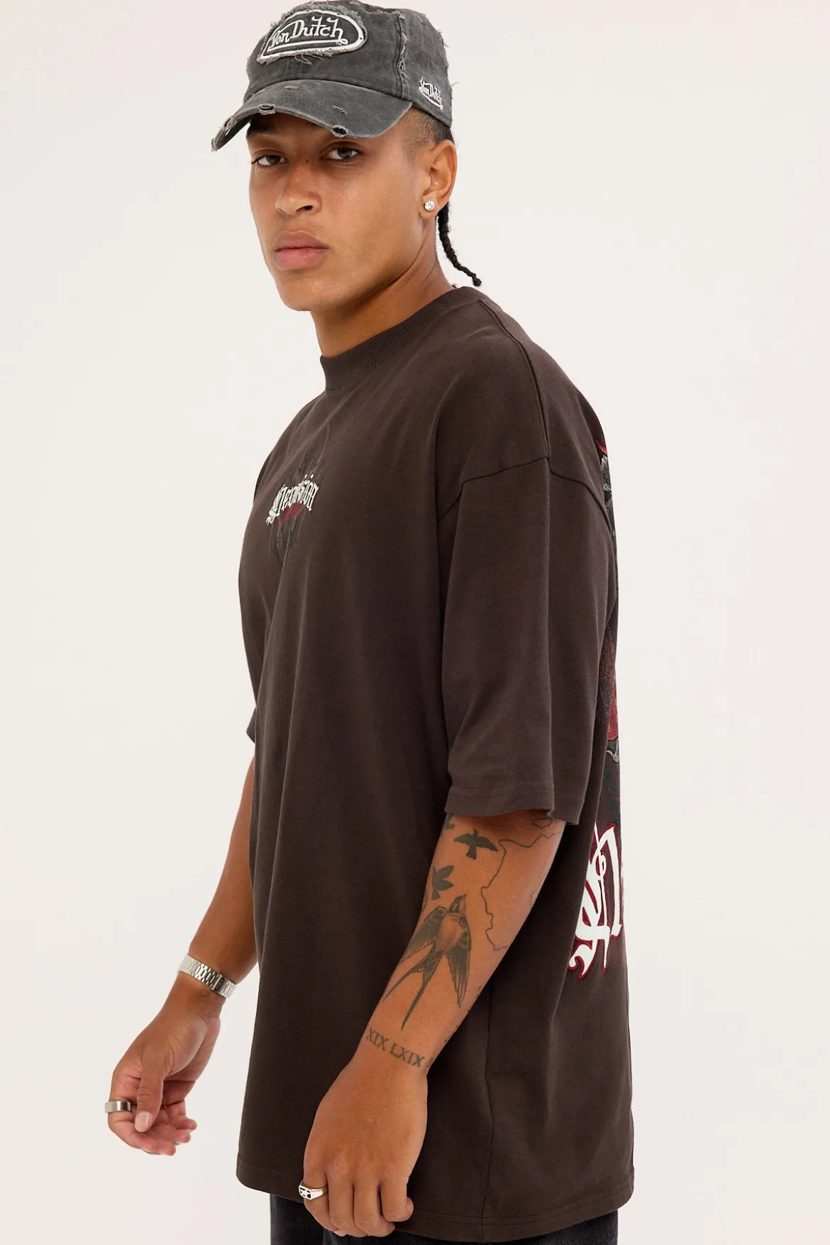 Akuma Oversize Super Heavy Tee Coffee Brown