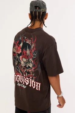 Akuma Oversize Super Heavy Tee Coffee Brown