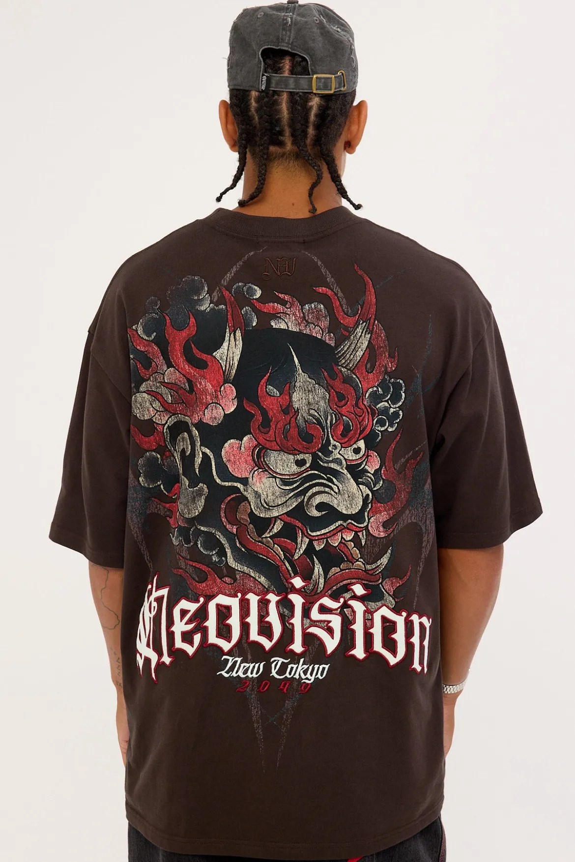 Akuma Oversize Super Heavy Tee Coffee Brown