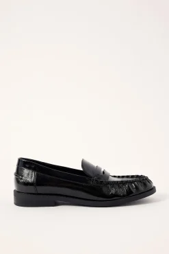 Albert Loafer Black Crinkle